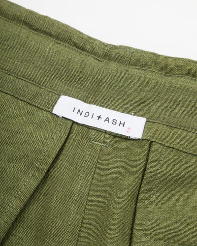 Indi + Ash Obelisk Pant - Forest Green Powerloom Canvas - Standard & Strange