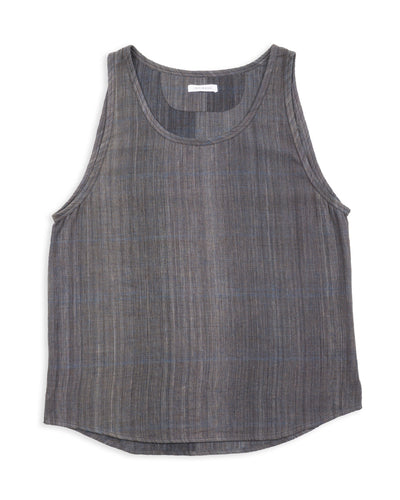 Indi + Ash Ripley Tank - Iron/Indigo Handwoven Kala Cotton Chambray - Standard & Strange