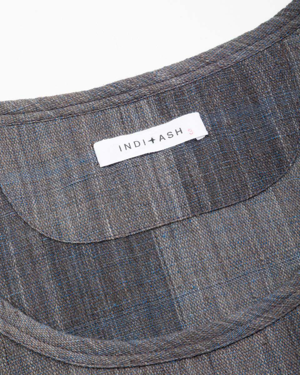 Indi + Ash Ripley Tank - Iron/Indigo Handwoven Kala Cotton Chambray - Standard & Strange