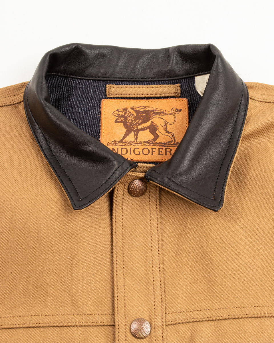 Indigofera Fargo Trucker Jacket - Beige/Black - Standard & Strange