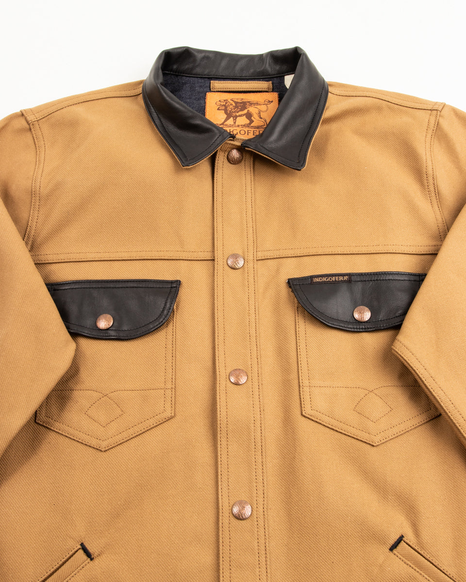 Indigofera Fargo Trucker Jacket - Beige/Black - Standard & Strange