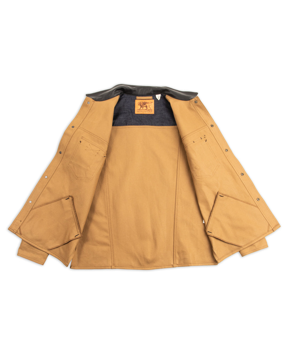 Indigofera Fargo Trucker Jacket - Beige/Black - Standard & Strange