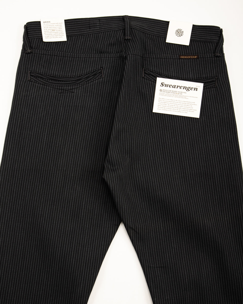 Indigofera Swearengen Pant - Grey/Black Hickory Stripe - Standard & Strange