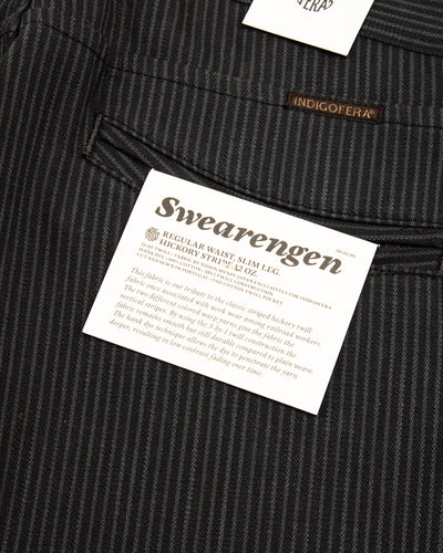 Indigofera Swearengen Pant - Grey/Black Hickory Stripe - Standard & Strange