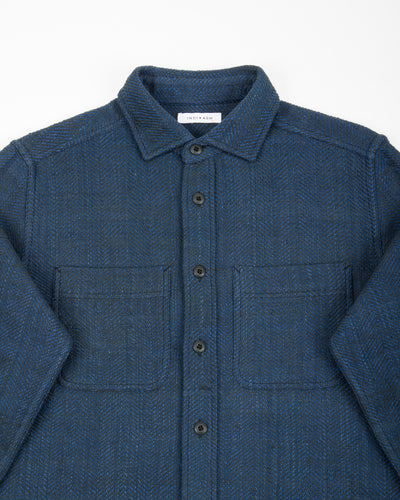 Indi + Ash Ames Workshirt - Handspun Iron/Indigo HB - Standard & Strange