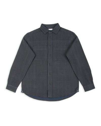 Indi + Ash Ames Workshirt - Handwoven Iron/Indigo Denim - Standard & Strange