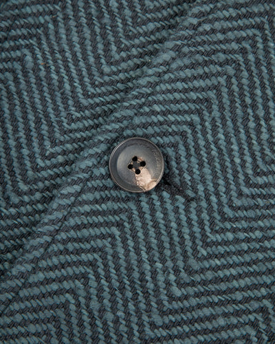 Indi + Ash Study Jacket - Handspun Midnight Teal/Iron Black HB - Standard & Strange