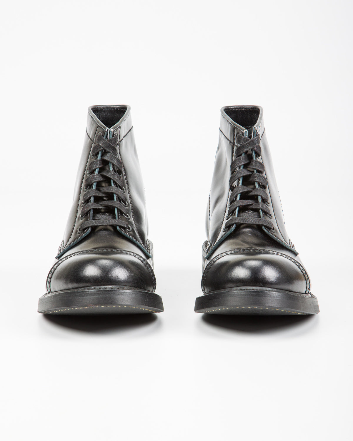 John Lofgren Combat Boots - Black Ops Shinki Shell Cordovan - Standard & Strange