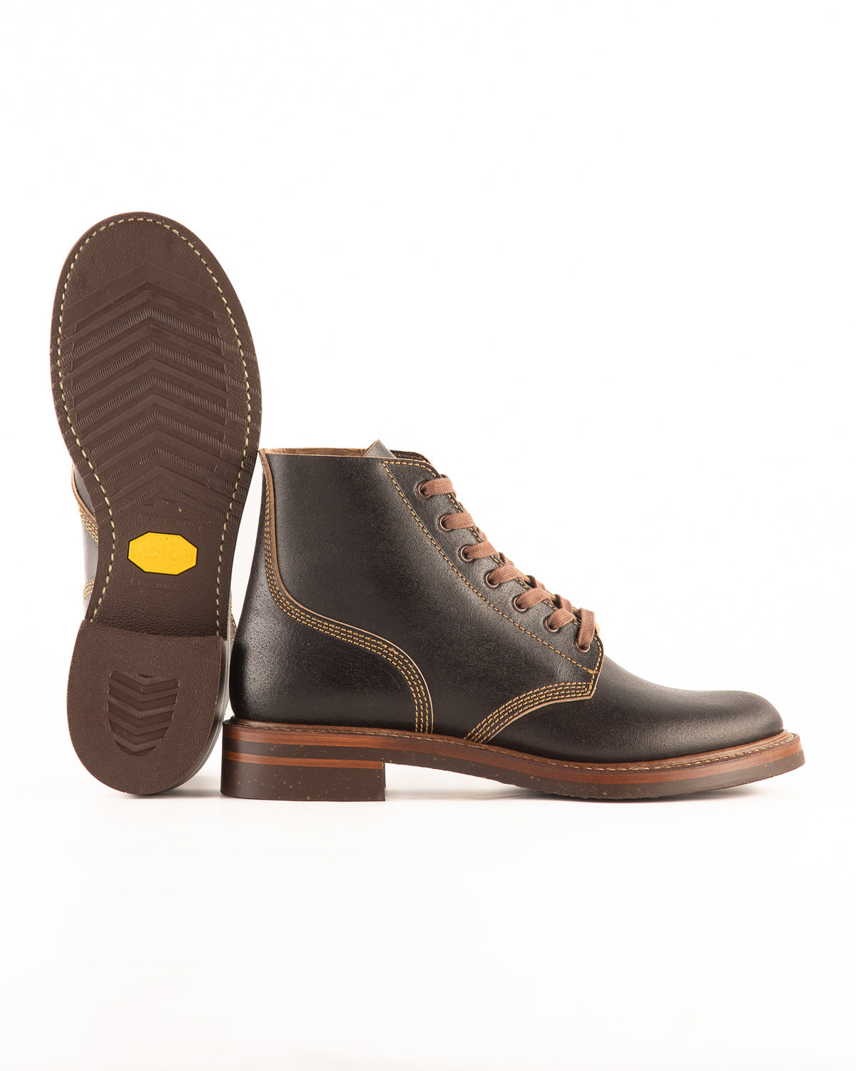 John Lofgren M-43 Service Boots - Dark Brown Waxed Flesh - Standard & Strange