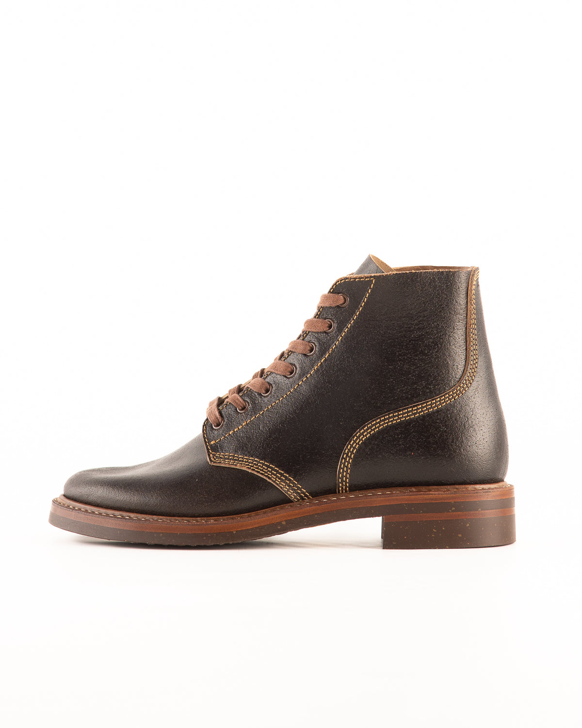 John Lofgren M-43 Service Boots - Dark Brown Waxed Flesh - Standard & Strange