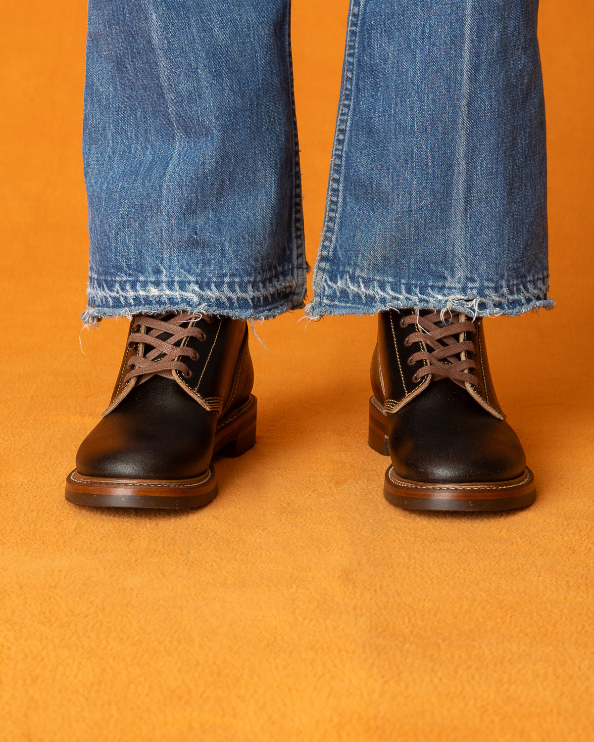 John Lofgren M-43 Service Boots - Dark Brown Waxed Flesh - Standard & Strange
