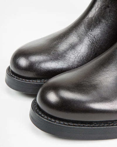 John Lofgren Wabash Engineer Boots - Black Shinki Horsebutt - Standard & Strange