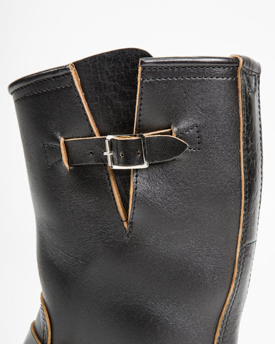 John Lofgren Wabash Engineer Boots - Black Shinki Horsebutt - Standard & Strange