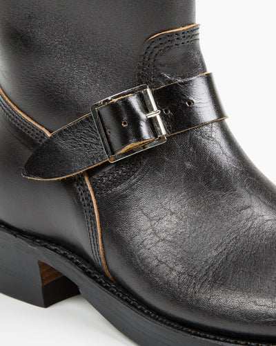 John Lofgren Wabash Engineer Boots - Black Shinki Horsebutt - Standard & Strange