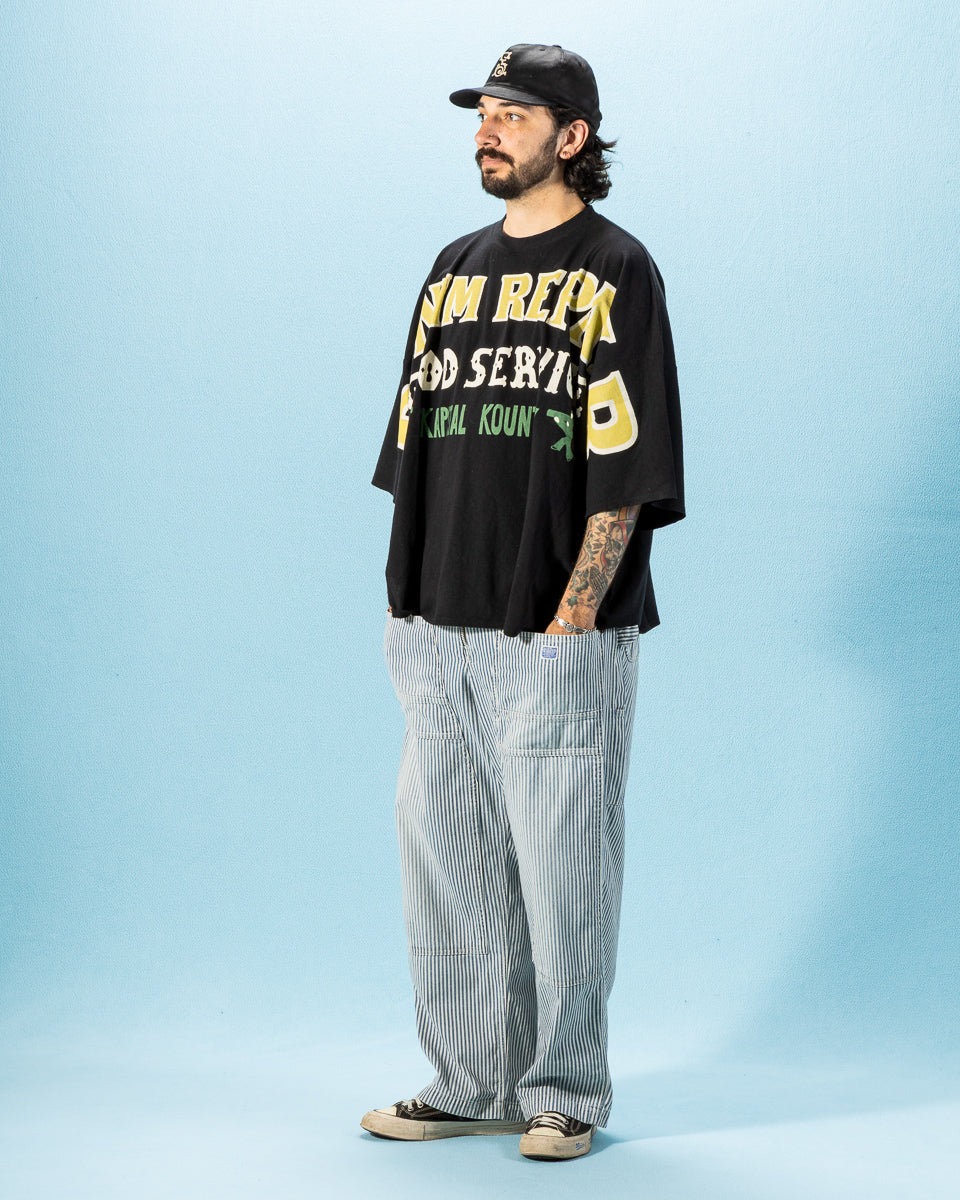 Kapital 10oz HICKOREE Stripe ZIPPER Wide LUMBER Pants - Hickoree - Standard & Strange