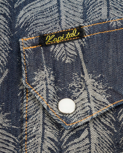 Kapital 5oz MAGPIE Denim Western Shirt - Dark - Standard & Strange