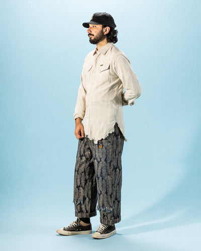 Kapital 5oz MAGPIE Denim Western Shirt - Ecru - Standard & Strange