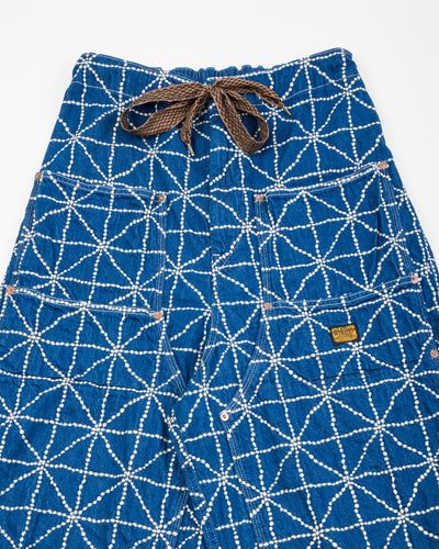 Kapital 8oz Denim FOLK DOJO W-Knee EASY Baggy Pants - Midtone - Standard & Strange