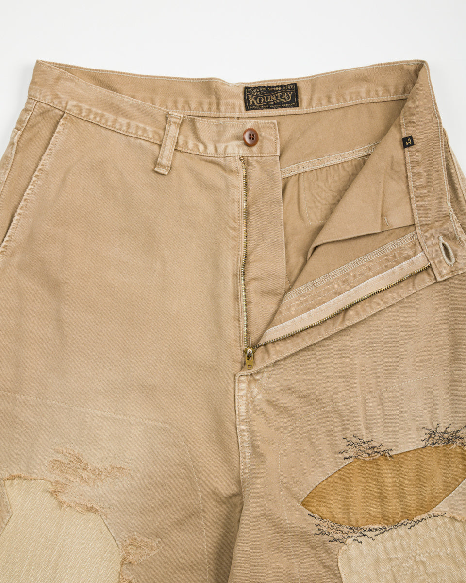 Kapital KATSURAGI PORT Baggy Pants(Champetre Remake) - Beige - Standard & Strange