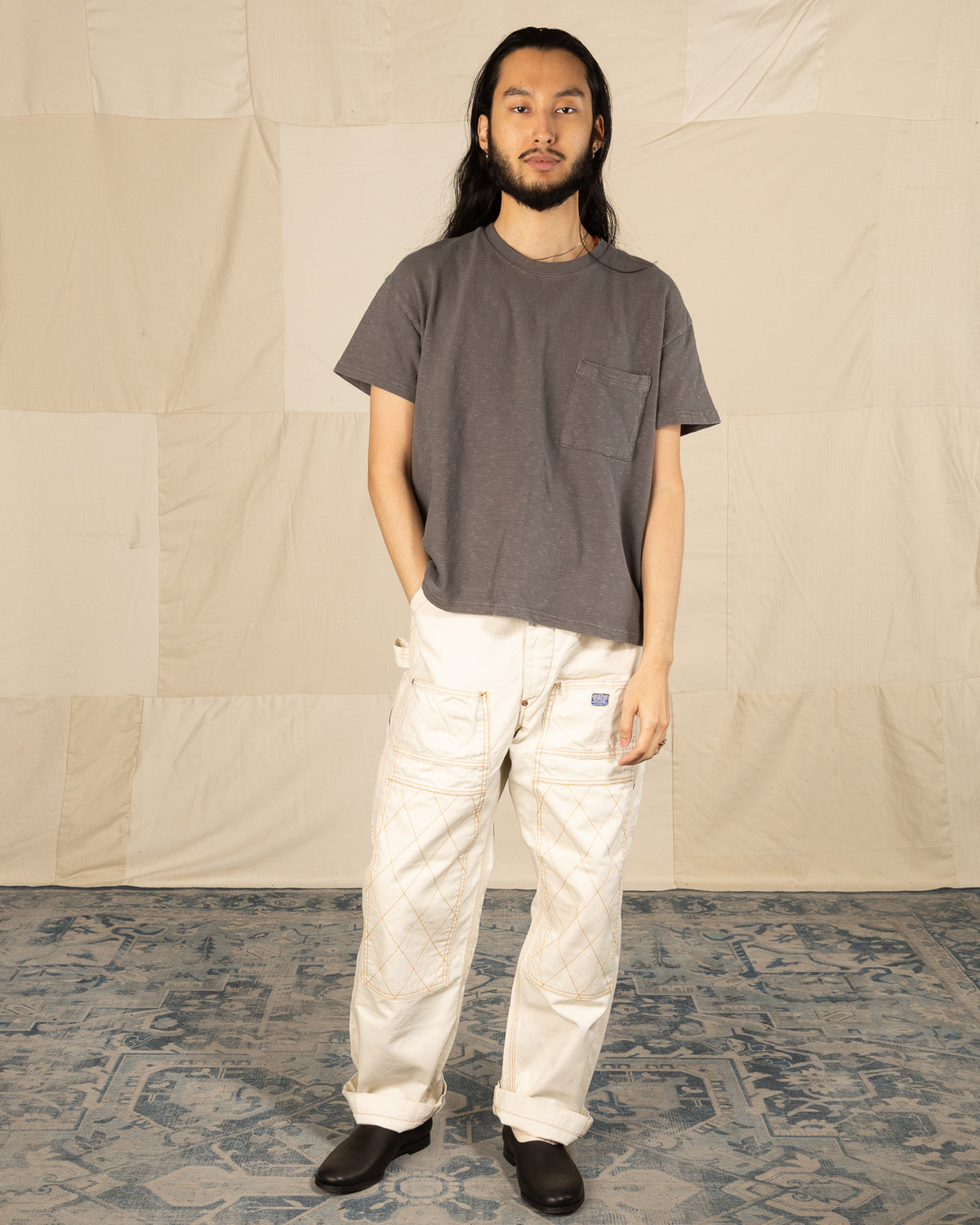 Kapital Light Canvas LUMBER Pants - Ecru - Standard & Strange