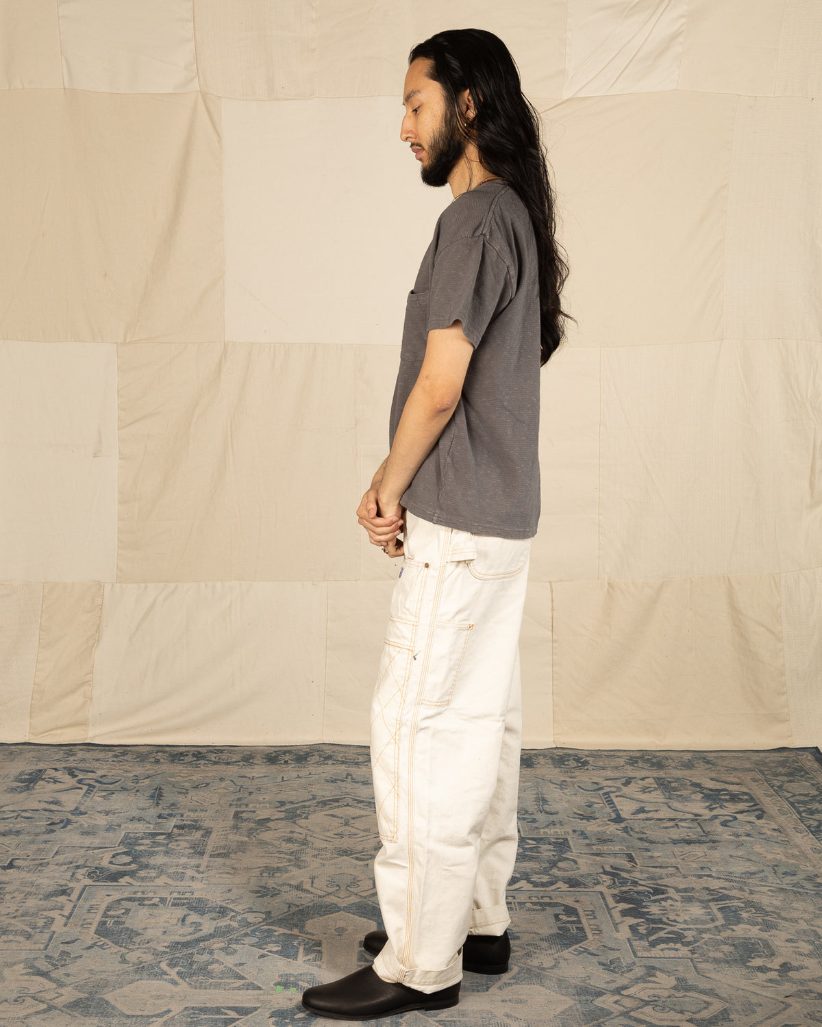 Kapital Light Canvas LUMBER Pants - Ecru - Standard & Strange
