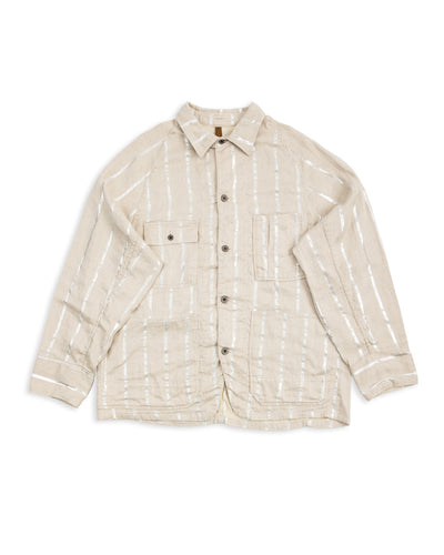 Kapital Linen Glitter PHILLIES Stripe CACTUS Coverall - Ecru - Standard & Strange