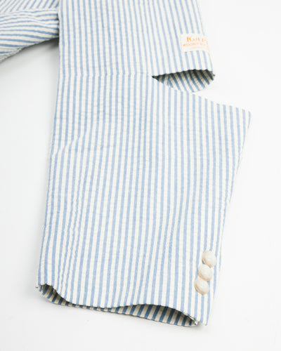 Kapital Seersucker CUT-OUT Elbow W JKT - Sax - Standard & Strange