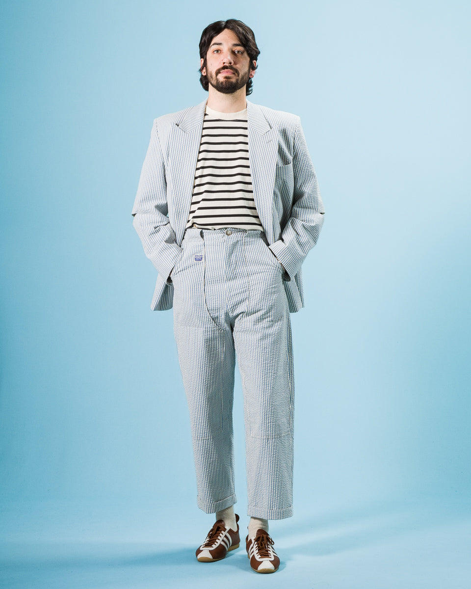 Kapital Seersucker LUMBER SUIT Pants - Sax - Standard & Strange