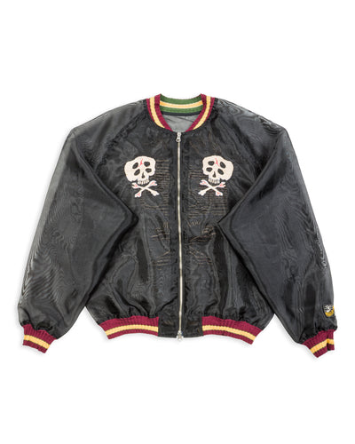 Kapital Sheer Pearl Souvenir JKT (RAIN SKULL) - Black - Standard & Strange