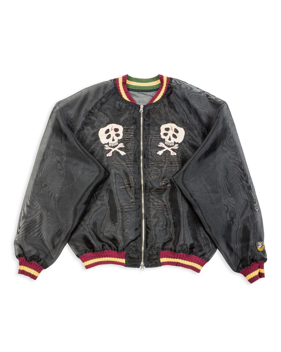 Kapital Sheer Pearl Souvenir JKT (RAIN SKULL) - Black - Standard & Strange