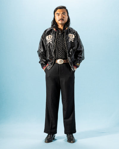 Kapital Sheer Pearl Souvenir JKT (RAIN SKULL) - Black - Standard & Strange