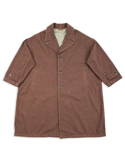 Kapital Twill Aging-Wool CAVALIER Coat - Brown - Standard & Strange