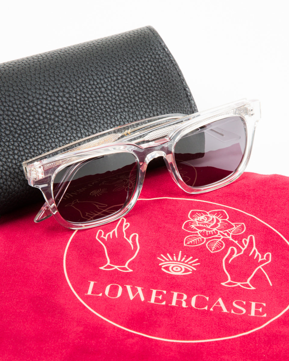 Lowercase Eyewear Ashe Sunglass - Crystal - Standard & Strange