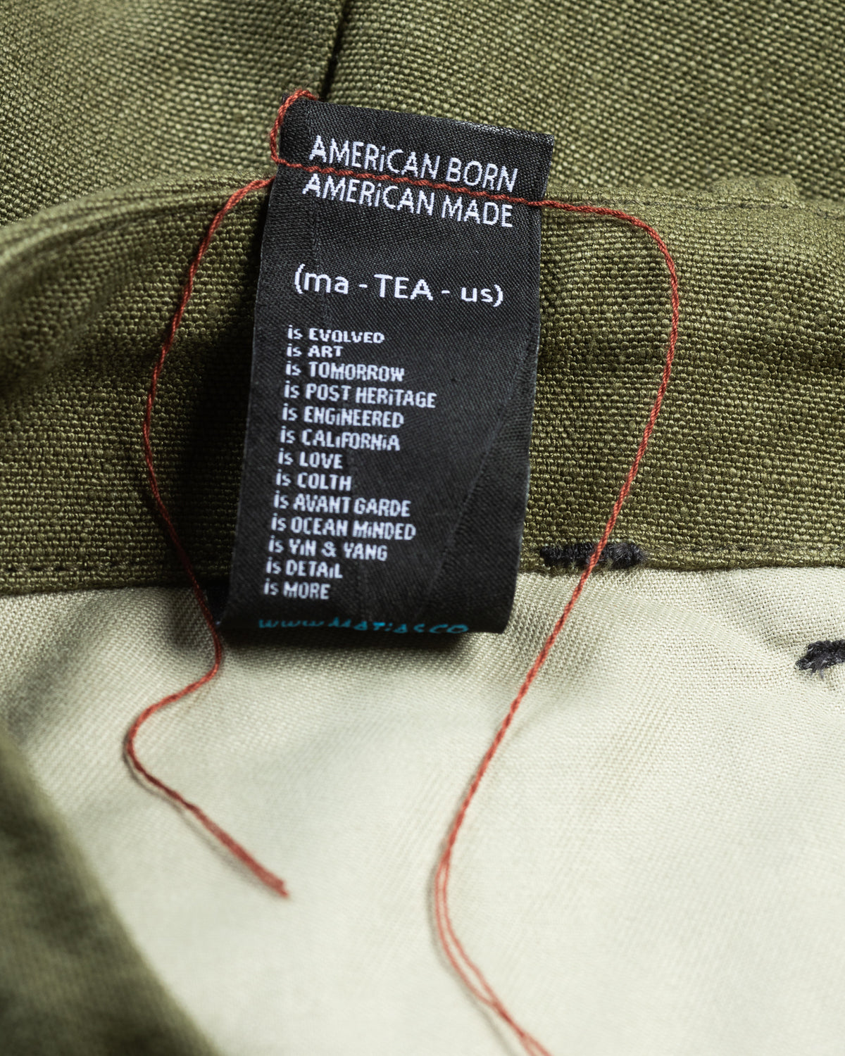 MATiAS Rivera II Pant - Mosu Hemp Canvas - Standard & Strange