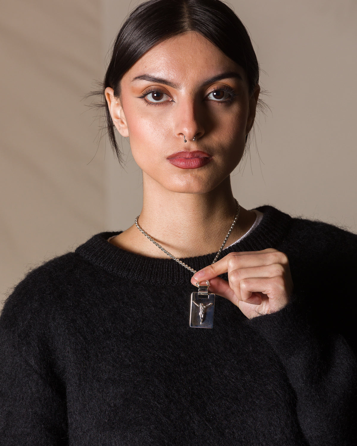 Martine Ali Domanii With Baby Diamond Cut Chain - Standard & Strange