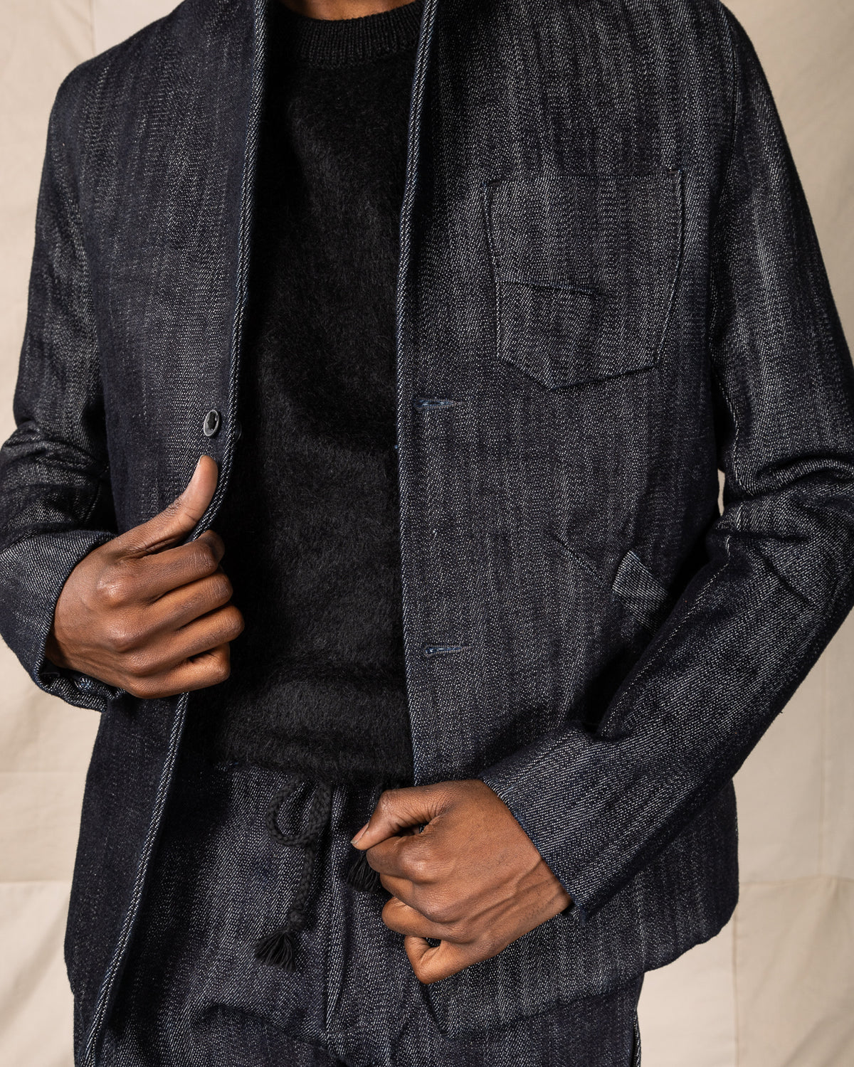 MATiAS Anacapa Blazer - Bleek Indigo Super Slub - Standard & Strange