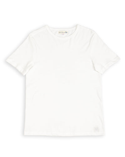 Merz b. Schwanen 1950s Lightweight Loopwheeled Tee - White - Standard & Strange