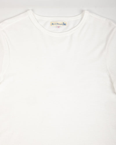 Merz b. Schwanen 1950s Lightweight Loopwheeled Tee - White - Standard & Strange