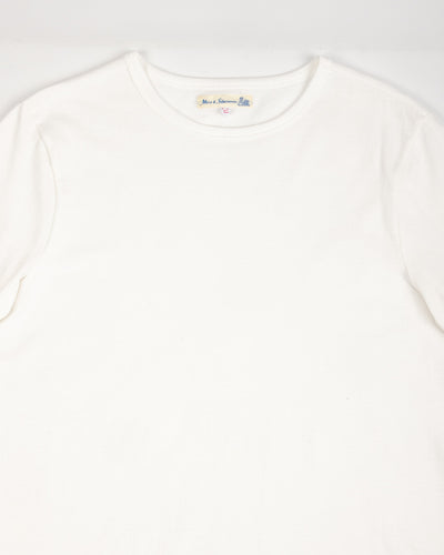 Merz b. Schwanen 215 Loopwheeled Classic Fit Midweight Tee - White - Standard & Strange