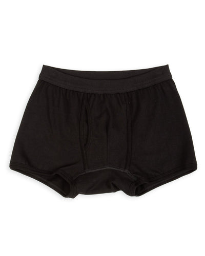 Merz b. Schwanen 254 Loopwheeled Loopwheeled Boxer Brief - Deep Black - Standard & Strange