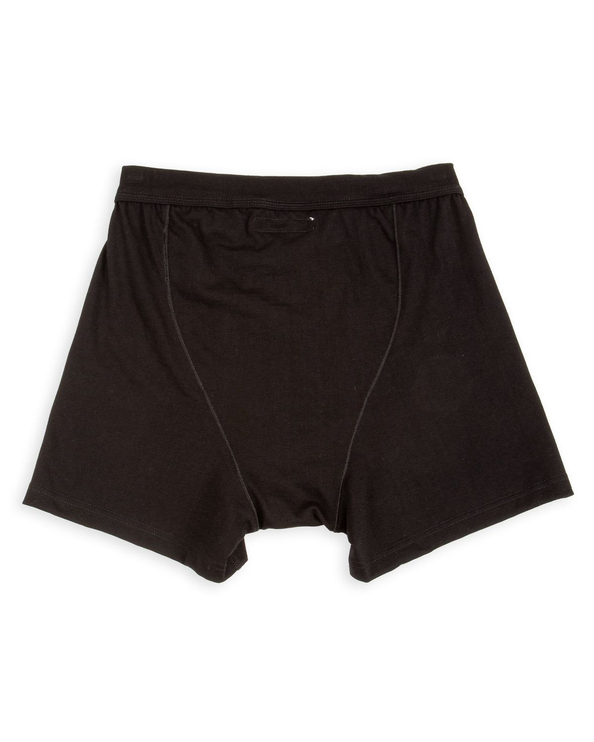 Merz b. Schwanen 255 Loopwheeled Mid-weight Button Fly Boxer - Deep Black - Standard & Strange
