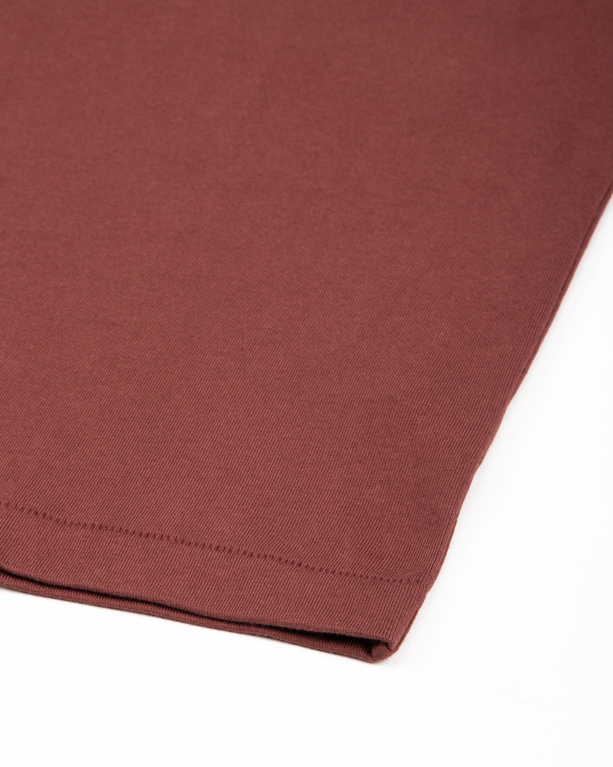 Merz b. Schwanen 2M15C Cropped Vintage Machine Jersey T-Shirt - Burgundy - Standard & Strange