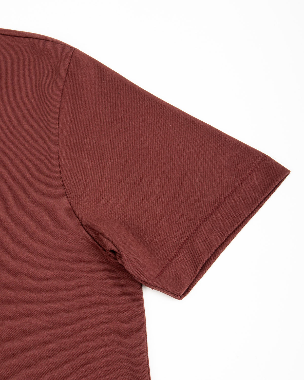Merz b. Schwanen 2M15C Cropped Vintage Machine Jersey T-Shirt - Burgundy - Standard & Strange