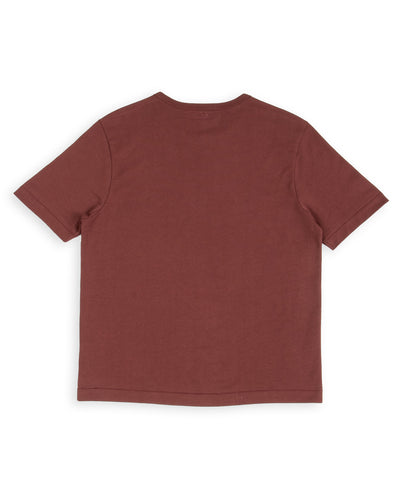 Merz b. Schwanen 2M15C Cropped Vintage Machine Jersey T-Shirt - Burgundy - Standard & Strange
