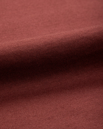 Merz b. Schwanen 2M15C Cropped Vintage Machine Jersey T-Shirt - Burgundy - Standard & Strange