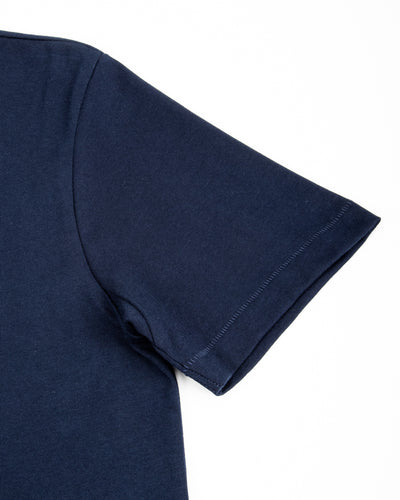 Merz b. Schwanen 2M15C Cropped Vintage Machine Jersey T-Shirt - Ink Blue - Standard & Strange