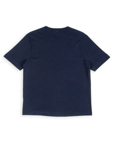 Merz b. Schwanen 2M15C Cropped Vintage Machine Jersey T-Shirt - Ink Blue - Standard & Strange