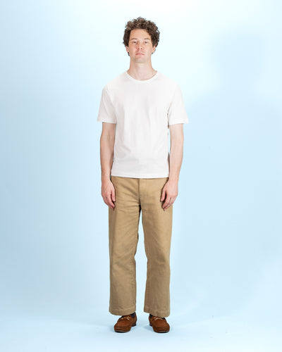 Merz b. Schwanen 2M15C Cropped Vintage Machine Jersey T-Shirt - White - Standard & Strange