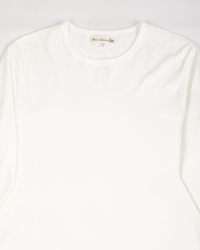 Merz b. Schwanen 2M15LS Vintage Machine Refined Fit L/S - White - Standard & Strange