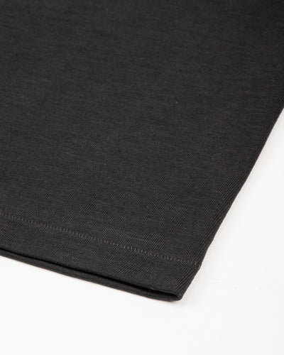 Merz b. Schwanen 2S08 Loopwheeled Relaxed Fit Heavyweight L/S Henley - Charcoal - Standard & Strange